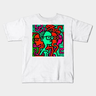 Cute Abstrac Doodle 5 Kids T-Shirt